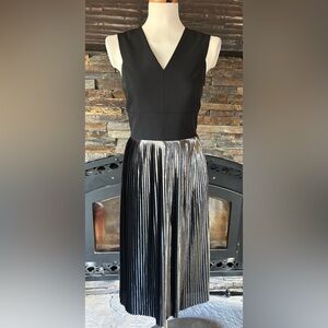 Antonio Melani Black Metallic Pleat Party‎ Dress 10